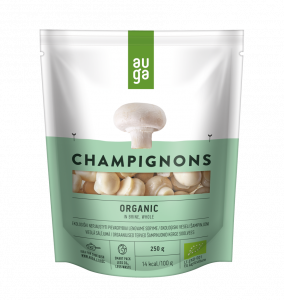 Organic Champignons in brine, whole         